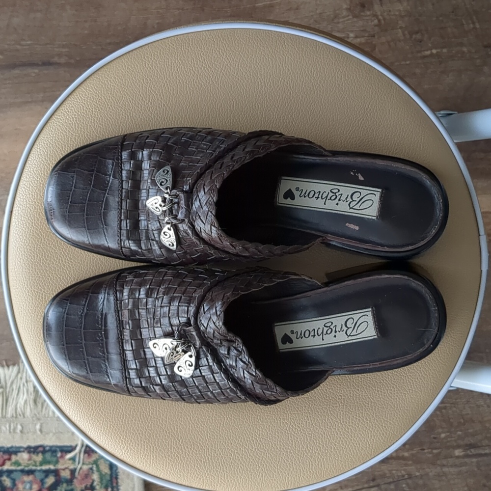 Brown Slip-on Mules